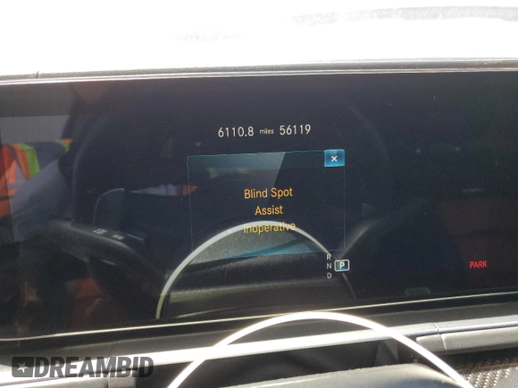 2022 Mercedes-Benz GLE 53 AMG with VIN 4JGFD6BB5NA684735, listed as a Copart auction lot 56068905 with 56,119 mi miles and Salvage title. Bid and sale history available at DreamBid. Image 9.