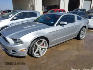 2013 Ford Mustang GT with VIN 1ZVBP8CF7D5216131, listed as a IAAI auction lot 41648862 with 107,983 mi miles. Bid and sale history available at carsss.com. Image 17.