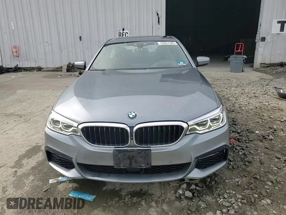 2018 BMW 5 Series 540i xDrive with VIN WBAJE7C54JWC57361, listed as a Copart auction lot 53047545 with 62,312 mi miles and Salvage title. Bid and sale history available at DreamBid. Image 14.