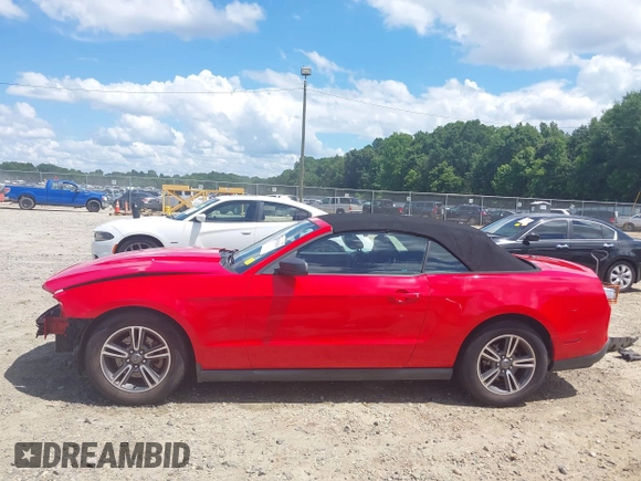 2012 Ford Mustang V6 with VIN 1ZVBP8EM0C5205384, listed as a IAAI auction lot 42513629 with 229,288 mi miles and . Bid and sale history available at DreamBid. Image 15.