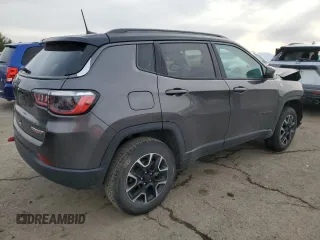2021 Jeep Compass Trailhawk with VIN 3C4NJDDB1MT523820, listed as a Copart auction lot 45892595 with 81,406 mi miles and Salvage title. Bid and sale history available at DreamBid. Image 3.