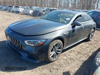 2022 Mercedes-Benz AMG GT with VIN W1K7X5KB7NA048253, listed as a IAAI auction lot 41760621 with 999,999 mi miles. Bid and sale history available at carsss.com. Image 17.
