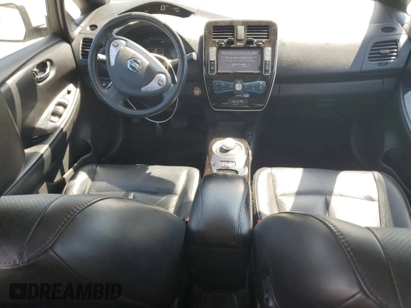 2013 Nissan LEAF SL with VIN 1N4AZ0CP9DC409899, listed as a Copart auction lot 52597555 with 61,628 mi miles and Salvage Title. Bid and sale history available at carsss.com. Image 8.