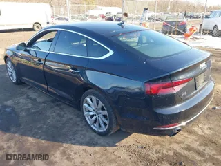 2018 Audi A5 Sportback Premium Plus with VIN WAUBNCF54JA012160, listed as a IAAI auction lot 41345908 with 123,697 mi miles. Bid and sale history available at carsss.com. Image 3.