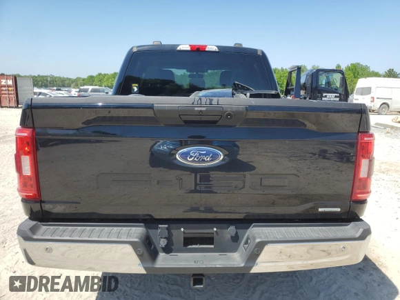 2021 Ford F-150 XL with VIN 1FTEW1EP7MFC92491, listed as a Copart auction lot 53671035 with 55,935 mi miles and Salvage Title. Bid and sale history available at carsss.com. Image 6.