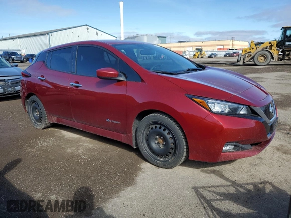 2018 Nissan LEAF S with VIN 1N4AZ1CP0JC316190, listed as a Copart auction lot 55057885 with 116,384 mi miles and Salvage Title. Bid and sale history available at DreamBid. Image 4.