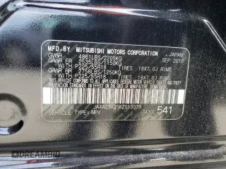 2019 Mitsubishi Outlander ES with VIN JA4AZ3A35KZ013078, listed as a Copart auction lot 57464235 with 98,409 mi miles and Salvage title. Bid and sale history available at DreamBid. Image 14.
