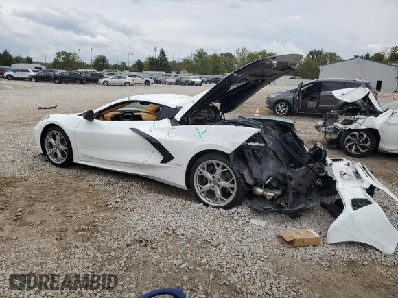 2020 Chevrolet Corvette 3LT with VIN 1G1Y82D49L5000566, listed as a Copart auction lot 73164814 with 5,883 mi miles and Salvage Title. Bid and sale history available at carsss.com. Image 2.