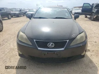 2007 Lexus IS with VIN JTHBK262172045792, listed as a Copart auction lot 52644925 with 186,609 mi miles and Salvage Title. Bid and sale history available at carsss.com. Image 5.