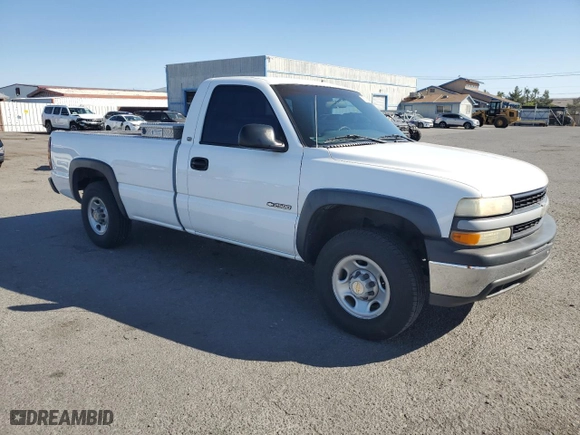2001 Chevrolet Silverado 2500 with VIN 1GCGC24U91Z321501, listed as a Copart auction lot 75771824 with 345,989 mi miles and Clean Title. Bid and sale history available at carsss.com. Image 4.