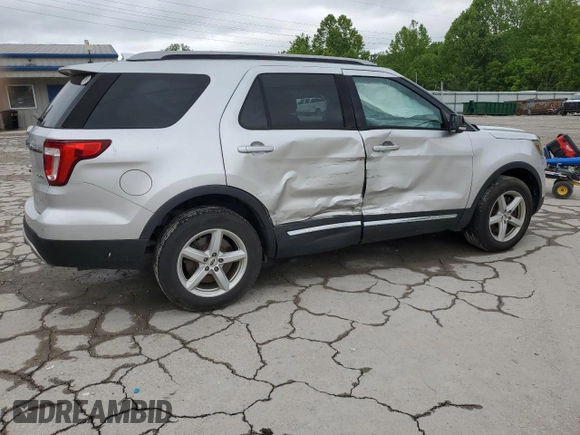 2017 Ford Explorer XLT with VIN 1FM5K8D86HGB68092, listed as a Copart auction lot 58046485 with 78,572 mi miles and Salvage title. Bid and sale history available at DreamBid. Image 3.