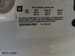 2006 Pontiac G6 with VIN 1G2ZF55B364156603, listed as a Copart auction lot 53327585 with 207,956 mi miles and Salvage Title. Bid and sale history available at carsss.com. Image 15.