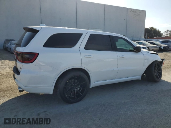 2022 Dodge Durango R/T Plus with VIN 1C4SDJCT0NC107189, listed as a Copart auction lot 58378735 with 44,364 mi miles and Salvage title. Bid and sale history available at DreamBid. Image 3.
