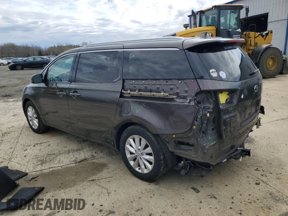 2017 Kia Sedona EX with VIN KNDMC5C16H6253083, listed as a Copart auction lot 52282985 with 80,259 mi miles and Salvage Title. Bid and sale history available at DreamBid. Image 2.
