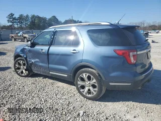 2018 Ford Explorer Platinum with VIN 1FM5K8HT5JGC38878, listed as a Copart auction lot 46522295 with 81,768 mi miles and Salvage Title. Bid and sale history available at DreamBid. Image 2.