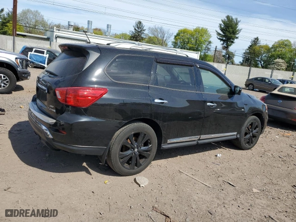 2017 Nissan Pathfinder S with VIN 5N1DR2MM5HC672187, listed as a Copart auction lot 54257755 with 114,928 mi miles and Clean Title. Bid and sale history available at carsss.com. Image 3.