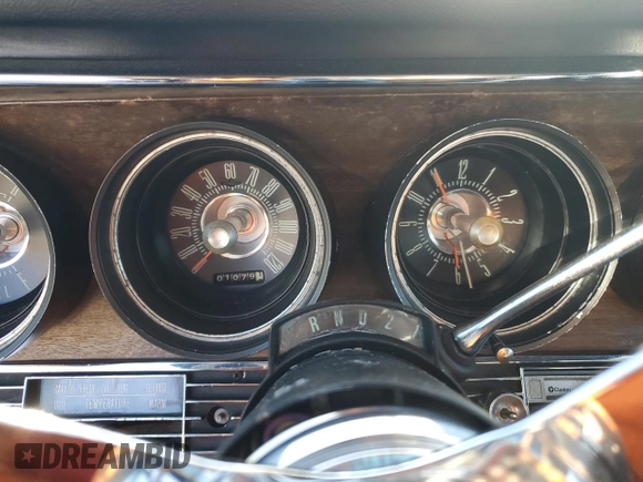 1967 Ford Thunderbird with VIN 7Y82Z163635, listed as a Copart auction lot 74756614 with 1,079 mi miles and Clean Title. Bid and sale history available at DreamBid. Image 9.