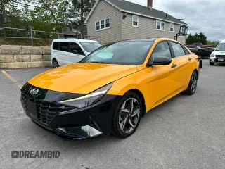 2023 Hyundai Elantra Limited z VIN KMHLN4AJ0PU046200, wystawiony jako Copart lot #58212595 z przebiegiem 76 593 mil mil oraz Czysty tytuł • Clean title. Historia ofert i sprzedaży dostępna na DreamBid. Obrazek 1.