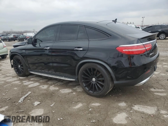 2017 Mercedes-Benz GLE 43 AMG with VIN 4JGED6EB3HA064011, listed as a Copart auction lot 85243874 with 95,518 mi miles and Salvage title. Bid and sale history available at DreamBid. Image 2.