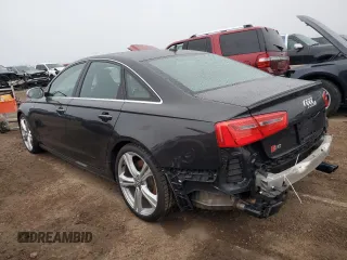 2013 Audi S6 Prestige with VIN WAUJ2AFC8DN121225, listed as a Copart auction lot 80797594 with 126,532 mi miles and Salvage Title. Bid and sale history available at carsss.com. Image 2.