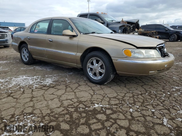1999 Lincoln Continental with VIN 1LNHM97V2XY644250, listed as a Copart auction lot 82440454 with 196,568 mi miles and Clean Title. Bid and sale history available at carsss.com. Image 4.
