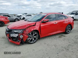 2020 Honda Civic Sedan Touring with VIN 2HGFC1F91LH683003, listed as a Copart auction lot 53839085 with 34,999 mi miles and Salvage Title. Bid and sale history available at carsss.com. Image 1.
