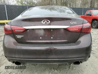 2020 Infiniti Q50 Luxe z VIN JN1EV7AR6LM251313, wystawiony jako Copart lot #51211545 z przebiegiem 43 335 mil mil oraz Szkoda całkowita • Salvage title. Historia ofert i sprzedaży dostępna na DreamBid. Obrazek 6.
