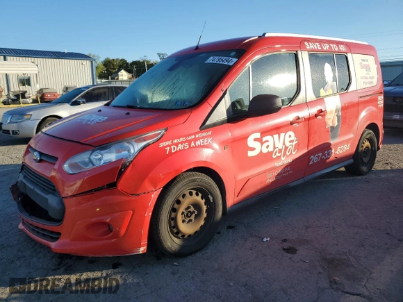 2016 Ford Transit Connect XLT z VIN NM0GS9F70G1261857, wystawiony jako Copart lot #74795494 z przebiegiem 134 375 mil mil oraz Szkoda całkowita • Salvage title. Historia ofert i sprzedaży dostępna na DreamBid. Obrazek 1.