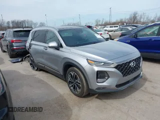 2020 Hyundai Santa Fe Limited with VIN 5NMS5CAA8LH280600, listed as a IAAI auction lot 41801359 with 61,519 mi miles. Bid and sale history available at carsss.com. Image 1.
