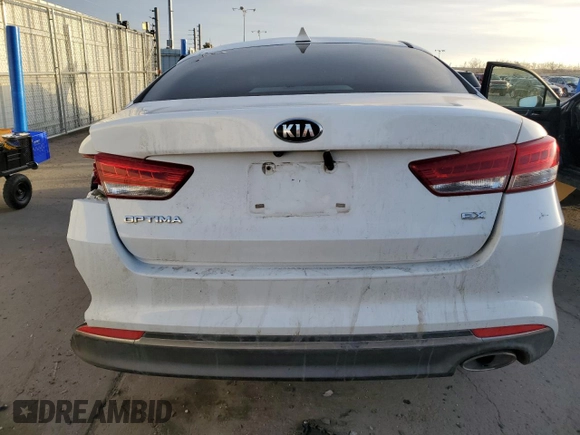 2016 Kia Optima EX with VIN 5XXGU4L34GG030790, listed as a Copart auction lot 46447705 with 148,890 mi miles and Salvage Title. Bid and sale history available at carsss.com. Image 6.