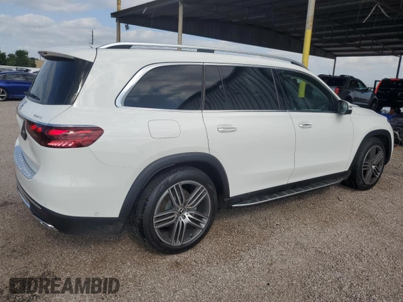 2025 Mercedes-Benz GLS 450 с VIN 4JGFF5KE2SB370660, выставлен на аукционе Copart как лот 55674115 с пробегом 1 338 миль миль и Чистый • Clean title. История ставок и продаж доступна на DreamBid. Изображение 3.