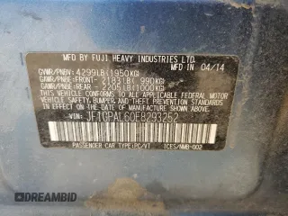 2014 Subaru Impreza Special Sports Premium z VIN JF1GPAL60E8293252, wystawiony jako Copart lot #52820285 z przebiegiem Nie podano mil oraz Nie do naprawy • Non repairable. Historia ofert i sprzedaży dostępna na DreamBid. Obrazek 13.
