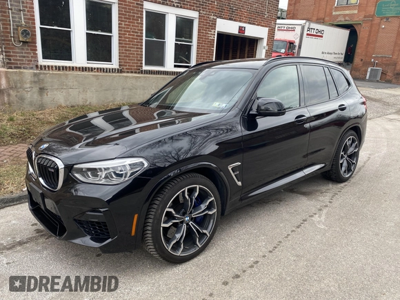 2021 BMW X3 M z VIN 5YMTS0C05M9G46973, wystawiony jako IAAI lot #41334083 z przebiegiem 42 819 mil mil oraz . Historia ofert i sprzedaży dostępna na DreamBid. Obrazek 1.