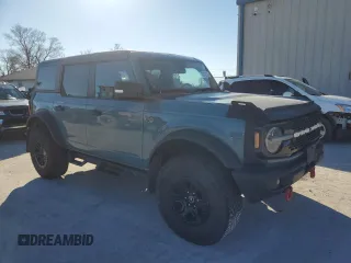 2022 Ford Bronco with VIN 1FMEE5DPXNLB41865, listed as a Copart auction lot 88532235 with 44,694 mi miles and Salvage Title. Bid and sale history available at DreamBid. Image 4.