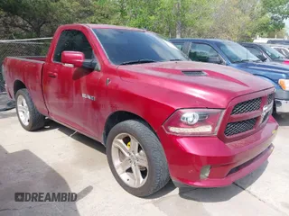 2014 Ram 1500 R/T with VIN 3C6JR6CT5EG153115, listed as a IAAI auction lot 41940587 with 142,323 mi miles. Bid and sale history available at carsss.com. Image 1.