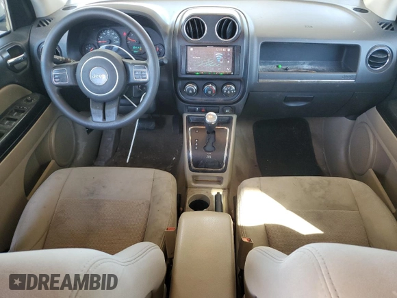 2013 Jeep Compass Sport with VIN 1C4NJCBB9DD184436, listed as a Copart auction lot 75313354 with 130,016 mi miles and Salvage Title. Bid and sale history available at carsss.com. Image 8.
