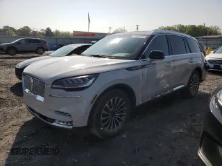 2020 Lincoln Aviator Reserve z VIN 5LM5J7WC7LGL29103, wystawiony jako Copart lot #51291845 z przebiegiem 76 532 mil mil oraz Szkoda całkowita • Salvage title. Historia ofert i sprzedaży dostępna na DreamBid. Obrazek 1.