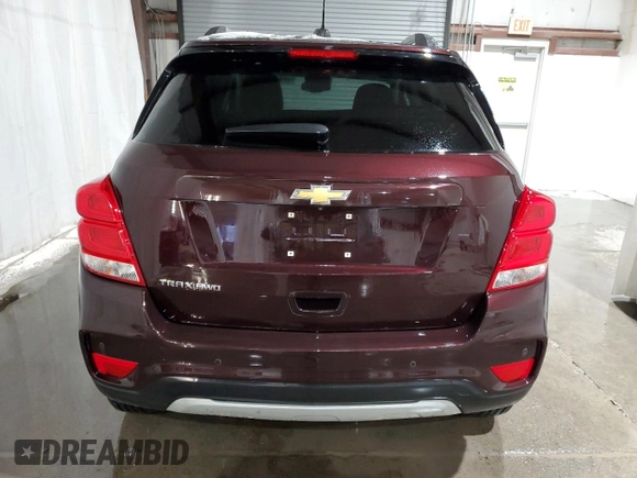 2022 Chevrolet Trax LT with VIN KL7CJPSM7NB518926, listed as a Copart auction lot 42816095 with 6,627 mi miles and Salvage Title. Bid and sale history available at carsss.com. Image 6.