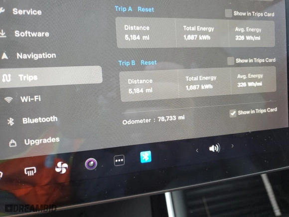 2018 Tesla Model 3 Long Range Battery with VIN 5YJ3E1EB0JF117059, listed as a Copart auction lot 46087105 with 78,733 mi miles and Salvage Title. Bid and sale history available at carsss.com. Image 9.