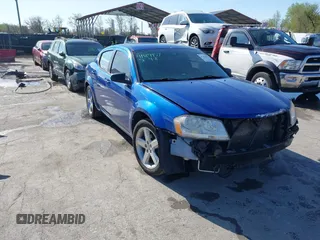 2013 Dodge Avenger SE with VIN 1C3CDZAB6DN653869, listed as a IAAI auction lot 41984957 with 163,626 mi miles. Bid and sale history available at carsss.com. Image 1.