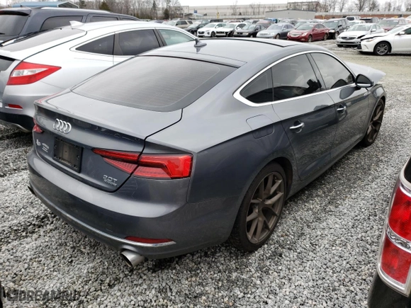 2018 Audi A5 Sportback Premium with VIN WAUANCF5XJA010957, listed as a Copart auction lot 42087053 with 94,293 mi miles. Bid and sale history available at carsss.com. Image 3.