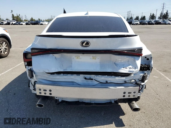 2024 Lexus IS 300 F Sport z VIN JTHB81F24R5054433, wystawiony jako Copart lot #56666785 z przebiegiem 5 562 mil mil oraz Szkoda całkowita • Salvage title. Historia ofert i sprzedaży dostępna na DreamBid. Obrazek 6.