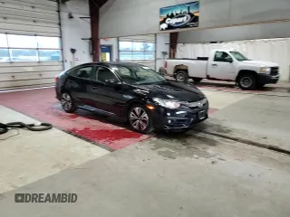 2018 Honda Civic EX-L with VIN JHMFC1F7XJX042033, listed as a Copart auction lot 53304175 with 90,055 mi miles and Salvage Title. Bid and sale history available at DreamBid. Image 13.