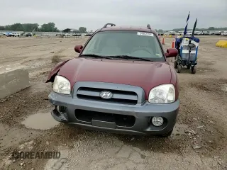 2005 Hyundai Santa Fe GLS with VIN KM8SC73D05U875632, listed as a Copart auction lot 54962394 with 80,394 mi miles and Salvage Title. Bid and sale history available at carsss.com. Image 12.