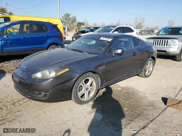 2008 Hyundai Tiburon GT with VIN KMHHN66F48U283974, listed as a Copart auction lot 78378094 with 172,726 mi miles and Salvage Title. Bid and sale history available at carsss.com. Image 1.