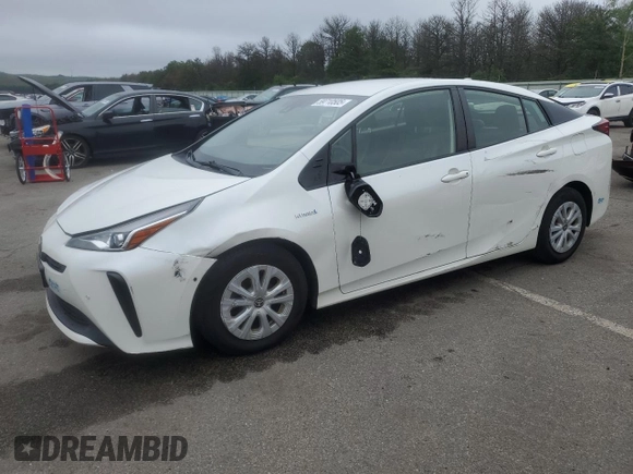 2019 Toyota Prius L Eco z VIN JTDKARFU4K3091067, wystawiony jako Copart lot #59710505 z przebiegiem 80 659 mil mil oraz Szkoda całkowita • Salvage title. Historia ofert i sprzedaży dostępna na DreamBid. Obrazek 1.