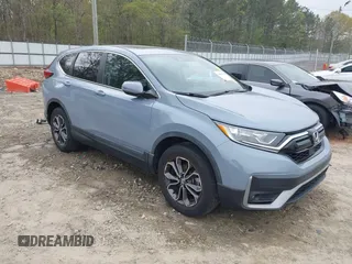 2020 Honda CR-V EX with VIN 7FARW2H51LE010421, listed as a IAAI auction lot 41861502 with 24,261 mi miles. Bid and sale history available at carsss.com. Image 1.