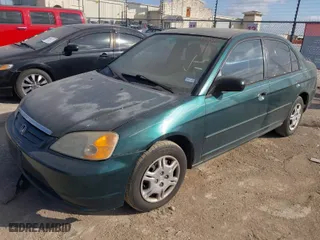 2001 Honda Civic LX with VIN JHMES16561S000985, listed as a IAAI auction lot 42031968 with 222,285 mi miles. Bid and sale history available at carsss.com. Image 2.