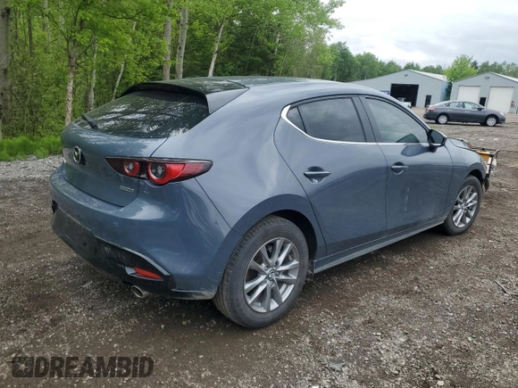 2024 Mazda 3 S Preferred with VIN JM1BPALM5R1715730, listed as a Copart auction lot 57655565 with 18,095 mi miles and Salvage title. Bid and sale history available at DreamBid. Image 3.