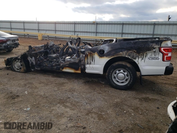 2020 Ford F-150 XL with VIN 1FTEX1EB0LFB69485, listed as a Copart auction lot 42568565 with 0 mi miles and Non Repairable. Bid and sale history available at carsss.com. Image 2.